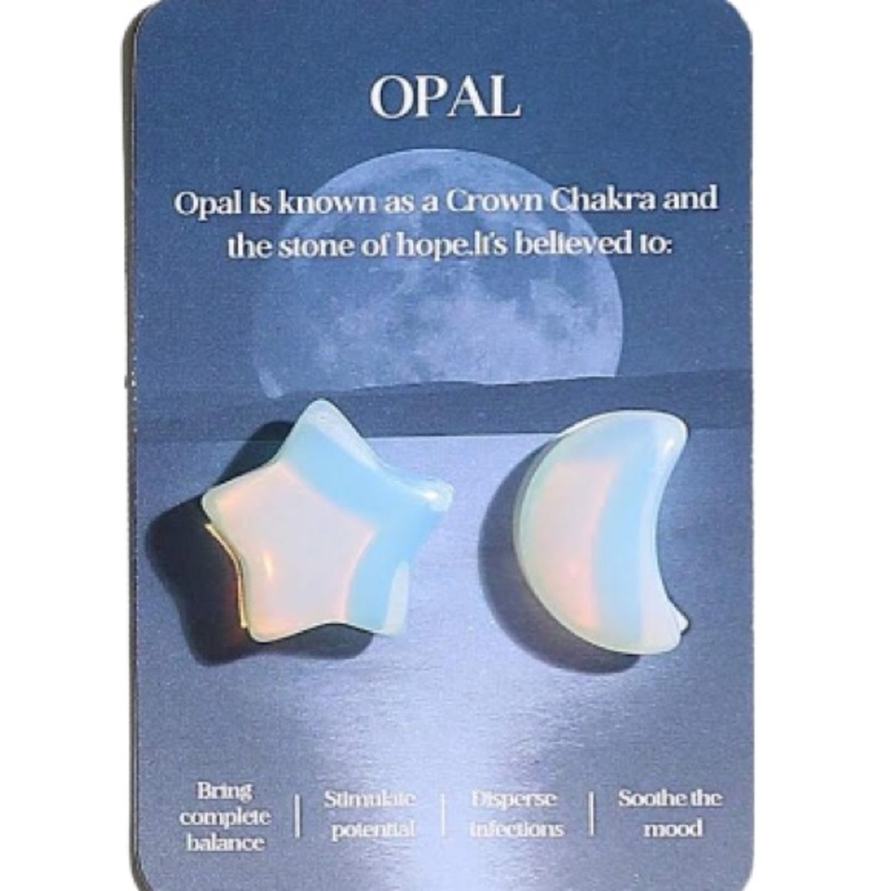 Moon and star stone / Opal